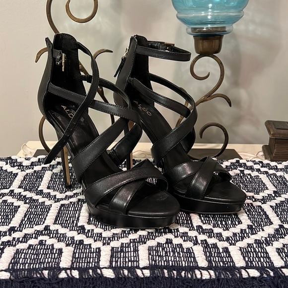 Aldo Shoes - Aldo black strappy stilettos